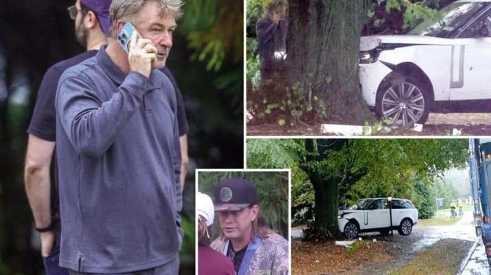 Actorul Alec Baldwin a scăpat ca prin minune dintr-un accident rutier