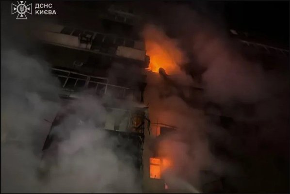 Atac aerian asupra Kievului pentru a doua noapte la rând