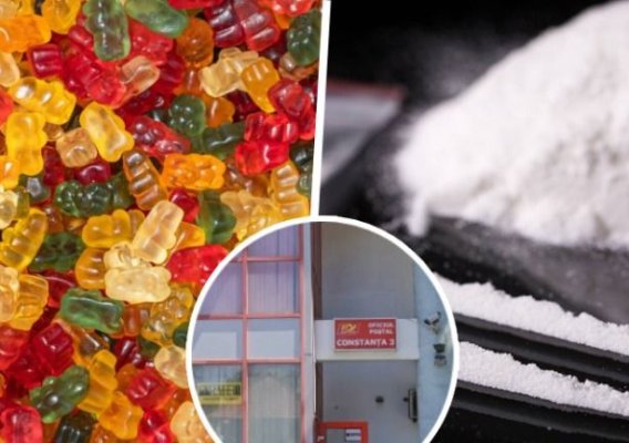Un ucrainean cu afaceri ilicite la Constanța introducea droguri în țară, prin curier, ascunse printre jeleuri