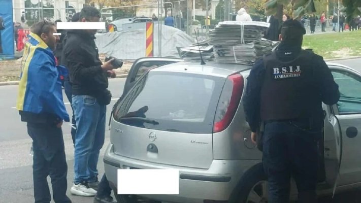 Jandarmeria a reținut un bărbat care distribuia ziare fasciste la sfințirea Catedralei Mântuirii Neamului