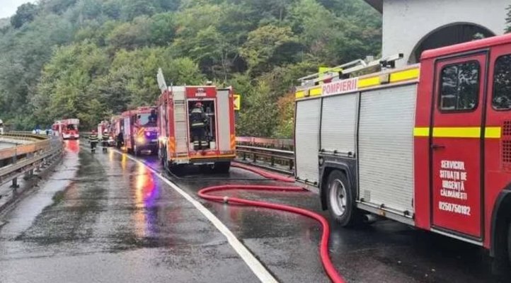 Incendiu la Mănăstirea Cozia Veche - Ce au anunțat pompierii