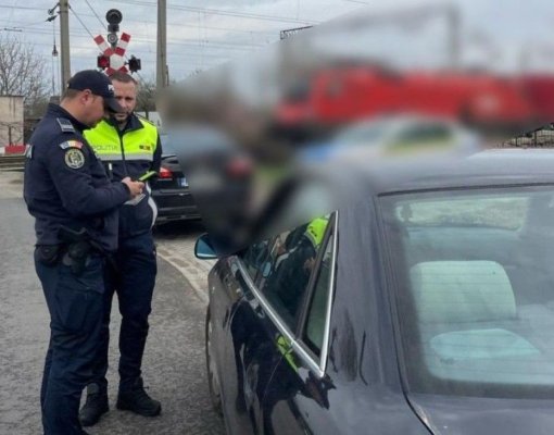 Polițiștii de la transporturi au aplicat amenzi în valoare de 10.000 de lei