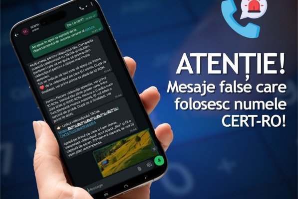 DNSC avertizează asupra unei tentative de fraudă, prin apeluri false în numele unor instituții sau autorități
