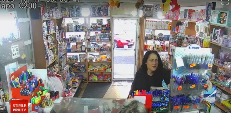 Momentul exploziei dintr-un bloc din Rahova, surprins într-un magazin de camerele de supraveghere. Video