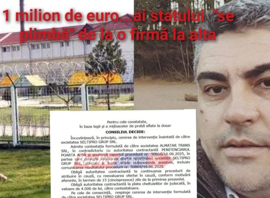 Bătălie pe viață și pe moarte, pentru un milion de euro, la Penitenciarul Poarta Albă!