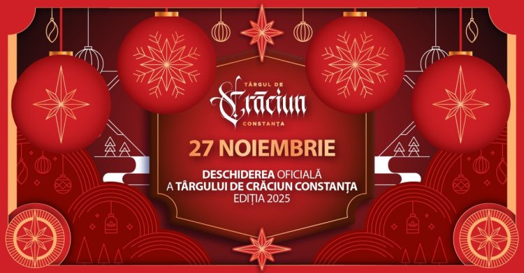 Târgul de Crăciun din Piața Ovidiu s-a deschis astăzi: start oficial pentru magia sărbătorilor