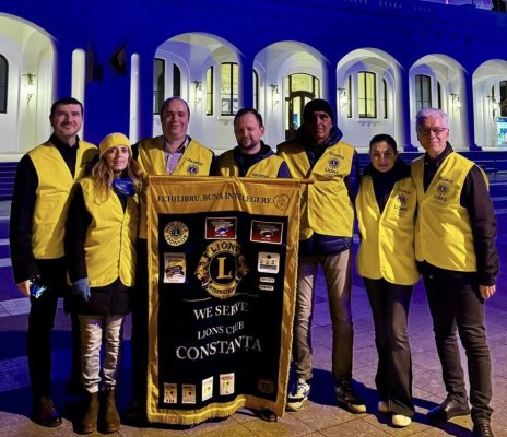 Lions Club Constanța a iluminat Cazinoul în albastru, de Ziua Internațională a Diabetului