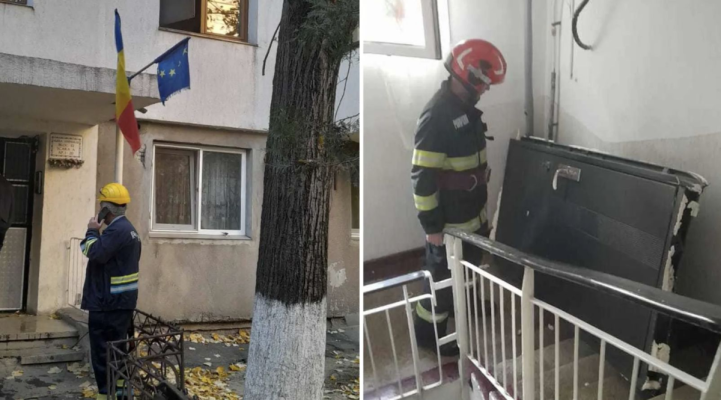 Explozie puternică într-un bloc din Râmnicu Sărat de la o acumulare de gaze
