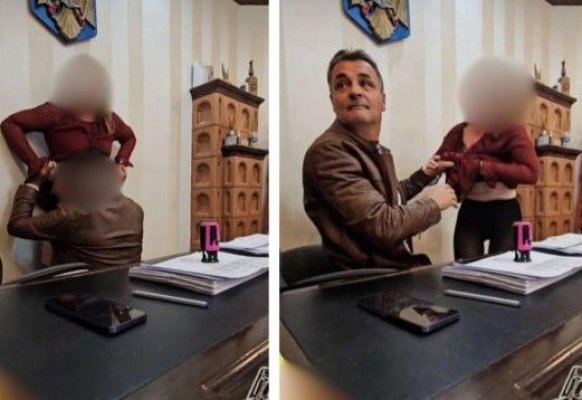 Primarul din Livezile, prins în ipostaze xxx cu o angajată, a fost reținut