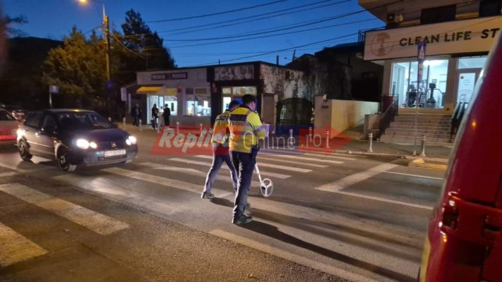 O șoferiță a lovit o tânără cu mașina, pe o trecere de pietoni de pe Șoseaua Mangaliei. Video