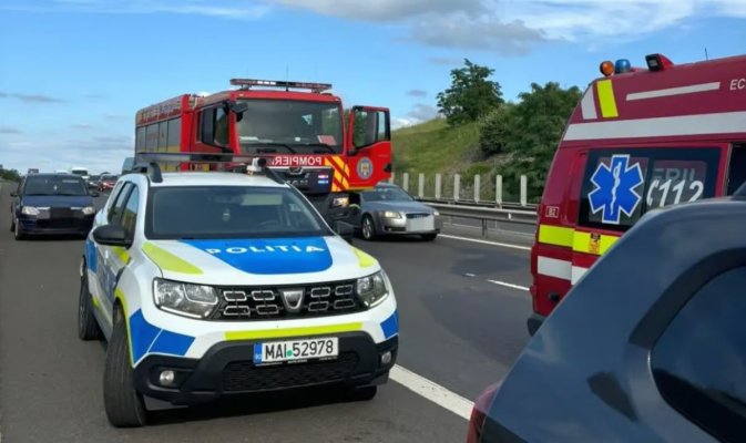 Accident rutier pe A4, în apropiere de Ovidiu