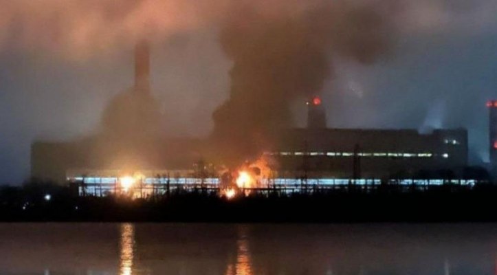 Ucrainenii au atacat cu drone una din cele mai mari termocentrale a Rusiei