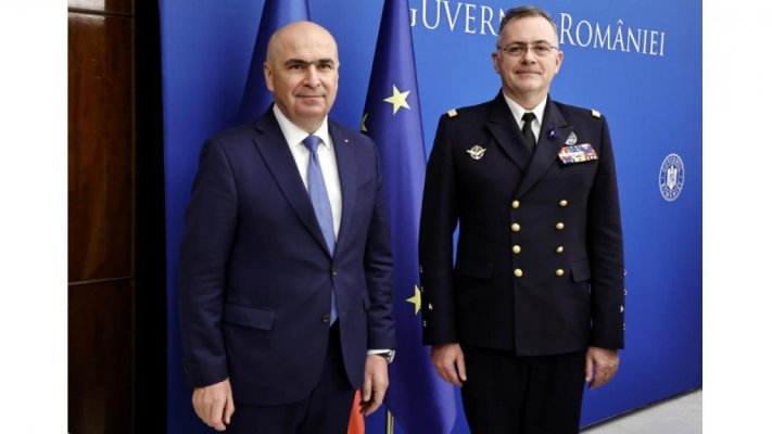 Ilie Bolojan a stabilit cu amiralul Pierre Vandier care sunt prioritățile României în NATO