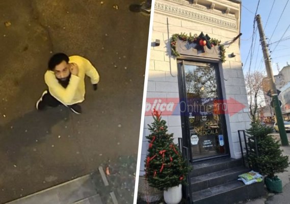 Inflația lovește și bradul de Crăciun: Un tânăr din Constanța a furat bradul din fața unui cabinet de optică medicală, de lângă magazinul Tomis. Video