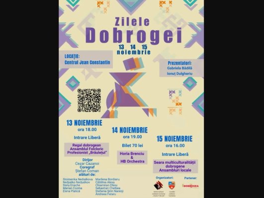 Centrul Cultural „Teodor T. Burada” celebrează Ziua Dobrogei prin muzică, tradiții și multiculturalitate