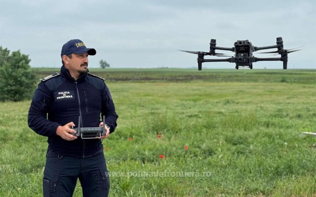 Poliția de Frontieră Română utilizează drone pentru supravegherea frontierei și combaterea infracționalității transfrontaliere