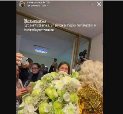 Ce s-a întâmplat cu Simona Halep la concertul Loredanei Groza 