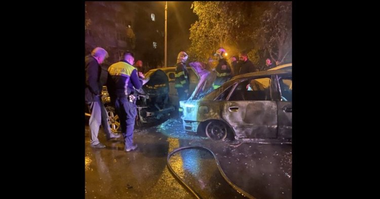 Patru autoturisme au ars într-un incendiu, într-o parcare din Ploieşti