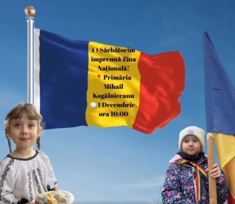 Primăria Mihail Kogălniceanu invită locuitorii să celebreze Ziua Națională a României