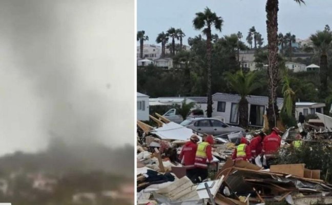 Imagini apocaliptice după o tornadă formată în Portugalia: 3 morţi şi 28 de răniţi