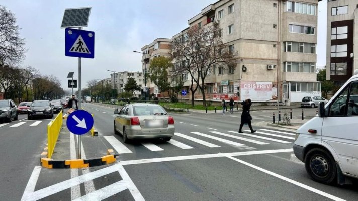 Trecere de pietoni reamenajată pe bulevardul Alexandru Lăpușneanu: scuar median și refugiu pentru siguranța pietonilor