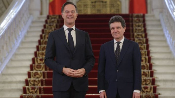 Secretarul General al NATO, Mark Rutte, a ajuns la Palatul Cotroceni. Video