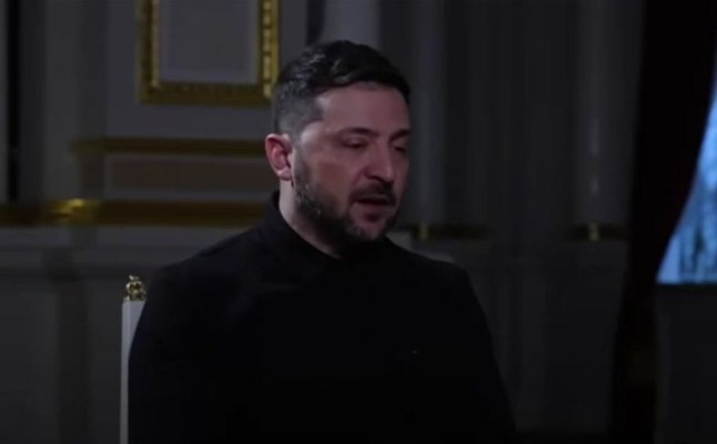 Volodimir Zelenski a fost lăsat în beznă de ruși, în timpul unui interviu pentru The Guardian