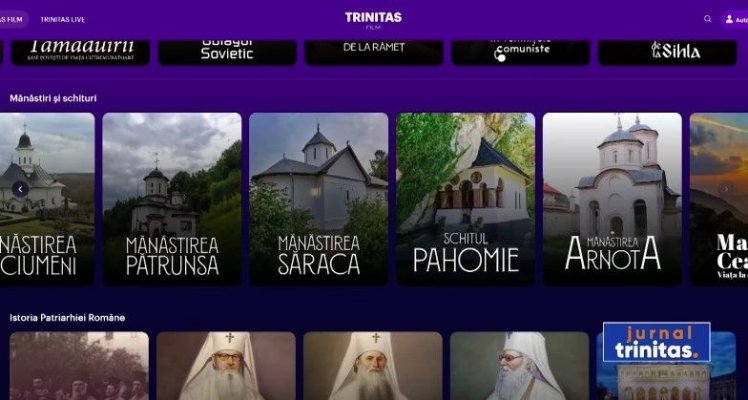 A fost lansată prima platformă de streaming cu conținut creștin-ortodox - Trinitas Film. Video