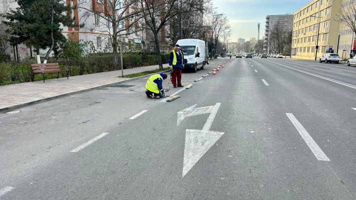 Primăria Constanța începe lucrările pentru banda unică de transport public pe bulevardul 1 Mai