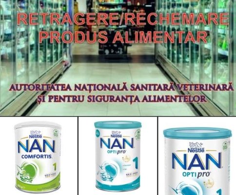 Alertă! Loturi de lapte praf pentru bebeluși, retrase de la vânzare din mai multe magazine