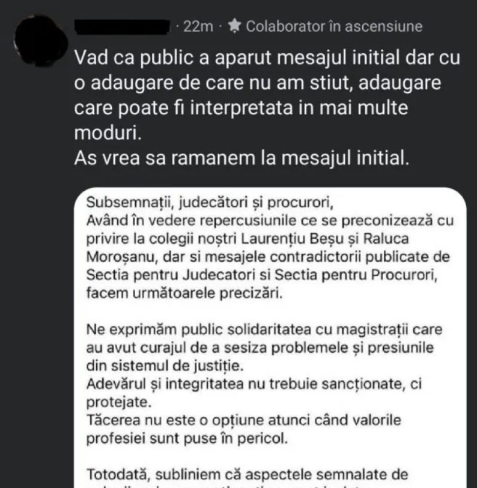 Petitia magistratilor dupa Recorder, sub semnul intrebarii: semnatarii reclama ca textul a fost modificat dupa ce au semnat Petitia magistratilor dupa Recorder, sub semnul intrebarii: semnatarii reclama ca textul a fost modificat dupa ce au semnat