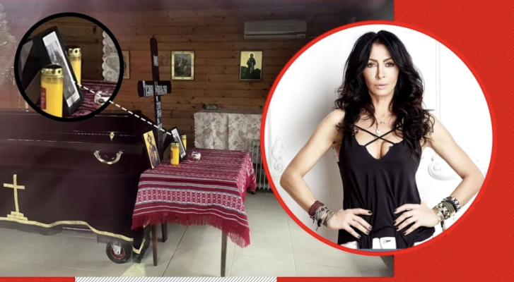 Ce a apărut la căpătâiul Marinelei, mama Mihaelei Rădulescu? Imagini tulburătoare de la priveghi