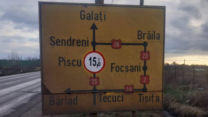 Pod în pericol pe un drum național din județul Galați. Autoritățile au impus restricții de circulație