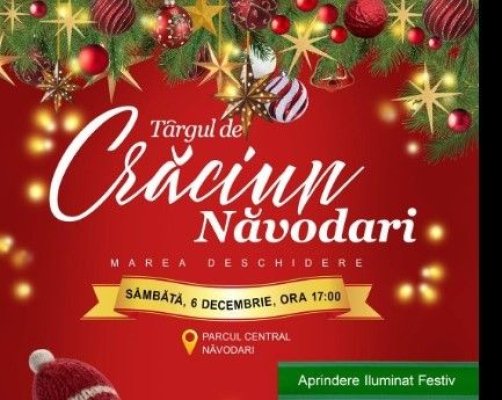 Sâmbătă 6 decembrie se deschide Târgul de Crăciun Năvodari 2025 