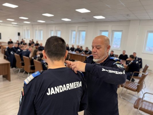 Ceremonie de avansare în grad la Inspectoratul de Jandarmi Județean Constanța