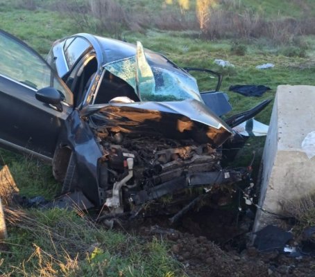 Accident grav cu 6 victime în apropiere de Deleni. Toți sunt cetățeni străini, urmăriți de poliție pentru intrare frauduloasă în România 