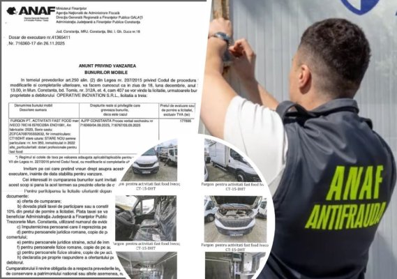 ANAF scoate la licitație afacerea unei foste administratore a Spitalului de Pneumoftiziologie din Palazu