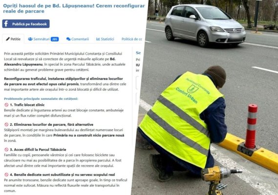 Semnați petiția pentru oprirea haosului creat din cauza dispariției locurilor de parcare de pe bdul. Al. Lăpușneanu!