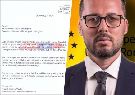 Consilierul local AUR din Mangalia, Cosmin Trușcă, s-a răzgândit! Nu-și mai dă demisia. Vezi ce zice!  Video  