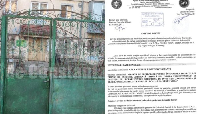 Centrul Județean Constanța al APIA bagă 1 milion de lei în reabilitarea unei clădiri din Negru Vodă