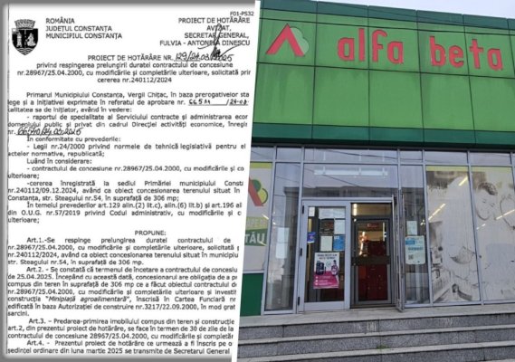 Imperiul lui Dan Armeanu, de la Alfa Beta, se clatină: Primăria îl evacuează de pe str. Steagului, iar magazinul din Tomis III este închis de 2 luni. Video
