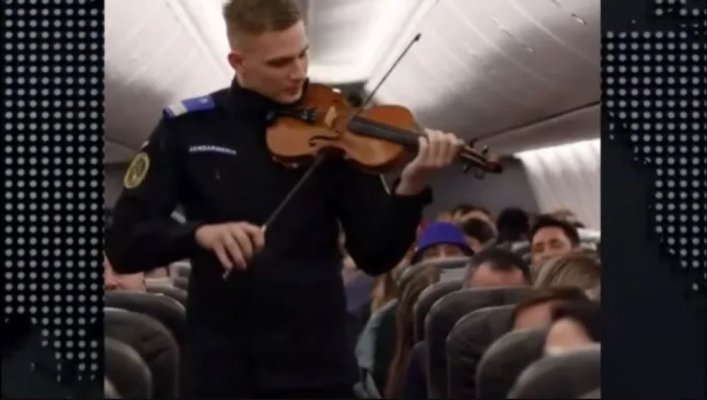 Cine este jandarmul care a cântat imnul României la 10.000 de metri altitudine și a emoționat o țară întreagă