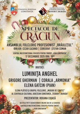Centrul Cultural Județean Constanța „Teodor T. Burada” invită constănțenii la cel mai frumos spectacol al iernii!