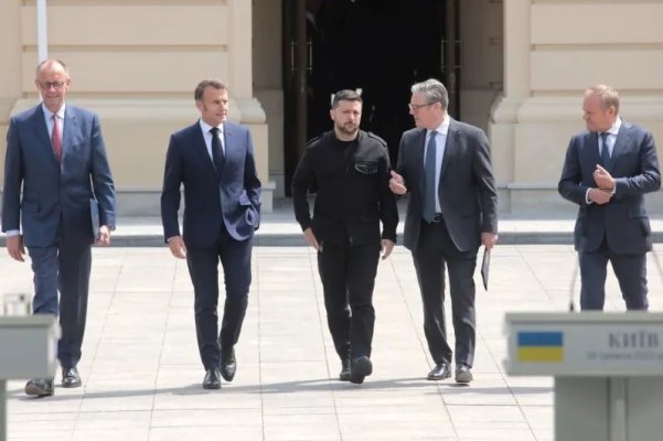 Liderii principalilor aliați europeni ai Ucrainei se întâlnesc din nou cu Zelenski