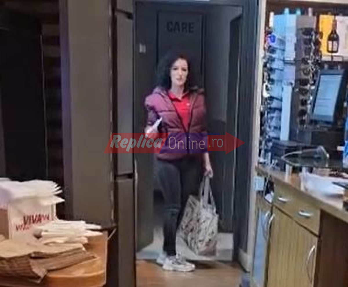 O casierita de la benzinaria OMV, din zona Campusului, a uitat sa-si faca plinul cu... bun simt. Video
