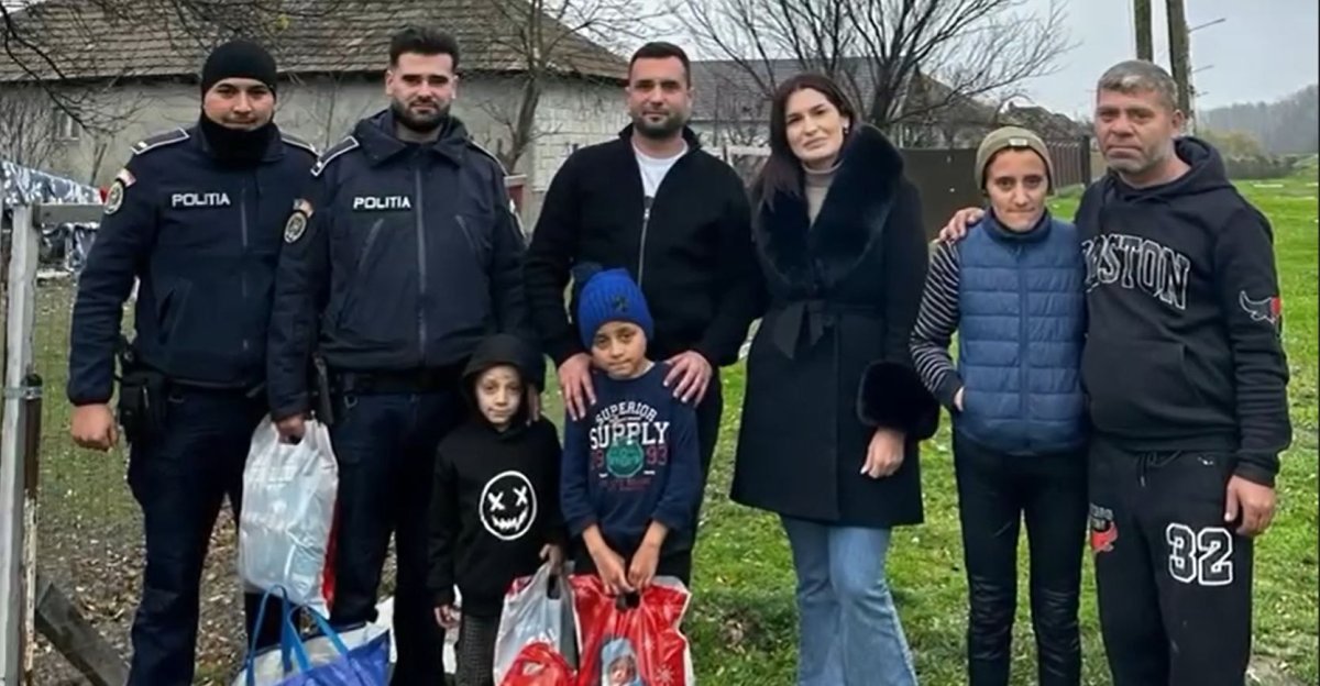 Politistii din Harsova au daruit cadouri de Craciun familiilor defavorizate din judetul Constanta. Video