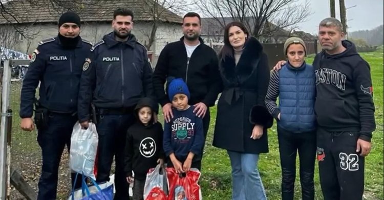 Polițiștii din Hârșova au dăruit cadouri de Crăciun familiilor defavorizate din județul Constanța. Video