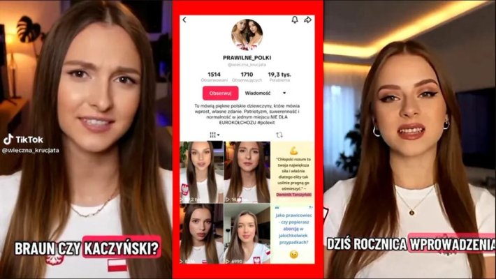 Videoclipuri cu tinere generate de AI, folosite pe TikTok pentru a promova ieșirea Poloniei din UE