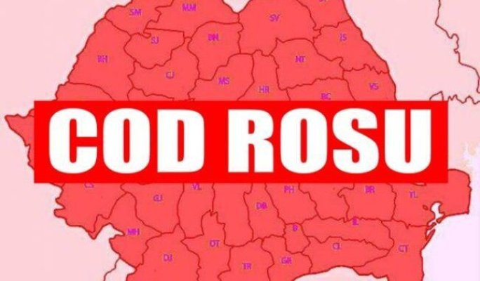 Cod roșu în România până pe 6 decembrie! Vezi care sunt zonele afectate 