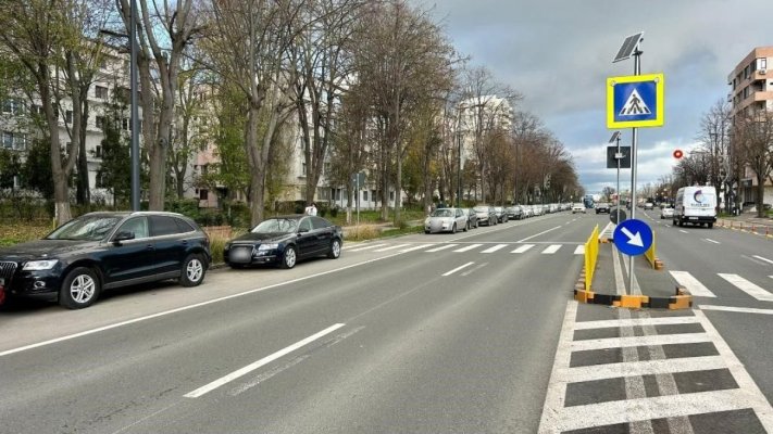 Primăria Constanța continuă lucrările pentru banda unică de transport public pe bulevardul Alexandru Lăpușneanu